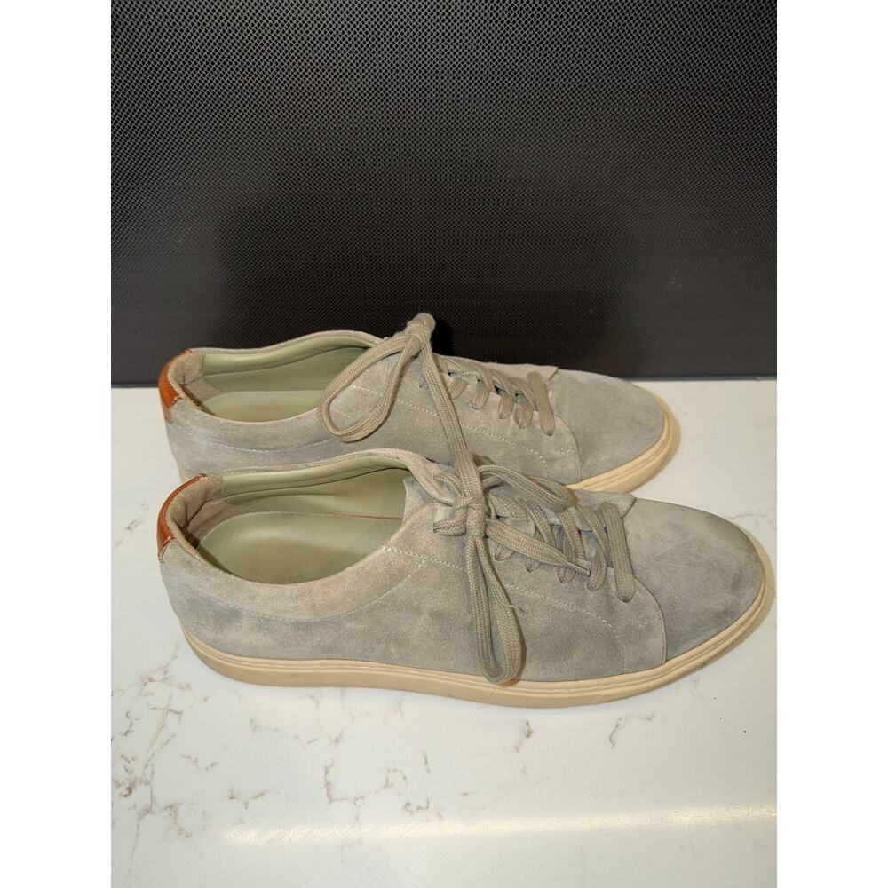 Allen Edmonds Men's Canal Court Lace Up Sneakers Size 9.5 Gray Suede Leather